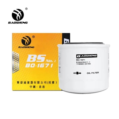 1196600-35150 Filter Oli Excavator 80mm OD Filter Bahan Bakar Mesin Diesel