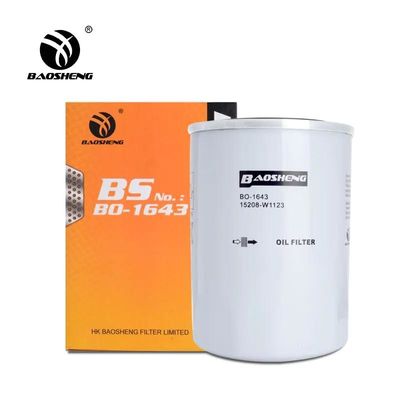 Filter Minyak Excavator Kapasitas Besar yang Tahan Suhu Tinggi 898075676 5208-W3401 135mm Tinggi Perlindungan Mesin