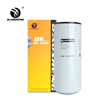 6742-01-4540 LF9009 Filter Pemuat Berputar Pada Filter Oli 300 * 118mm